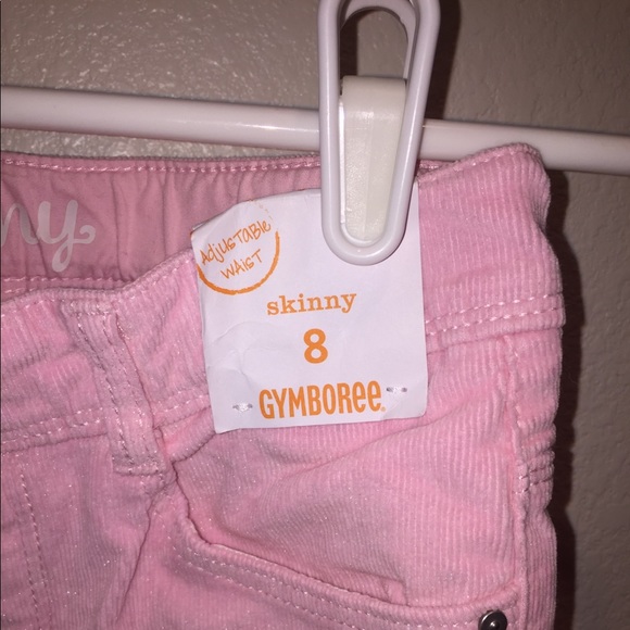 NWT Gymboree Girl’s Pink Shimmery Corduroy Pants - Picture 4 of 6